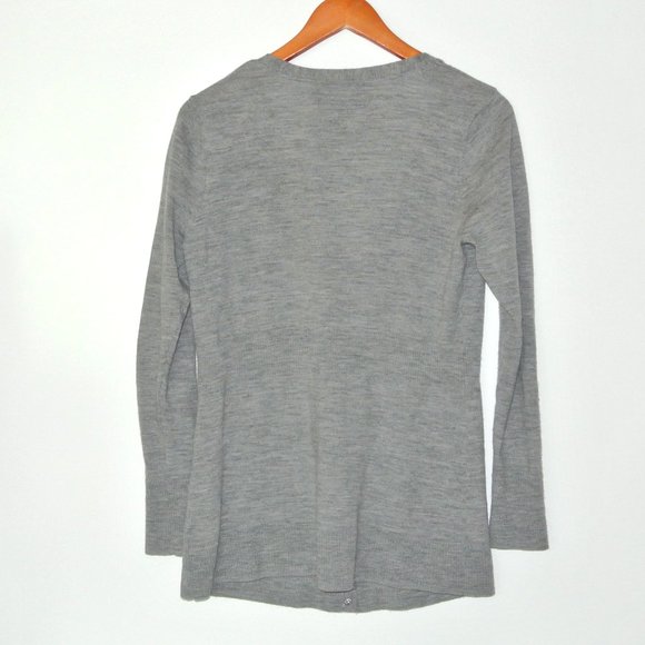 White House Black Market Wool Boyfriend Cardigan L - Picture 13 of 14